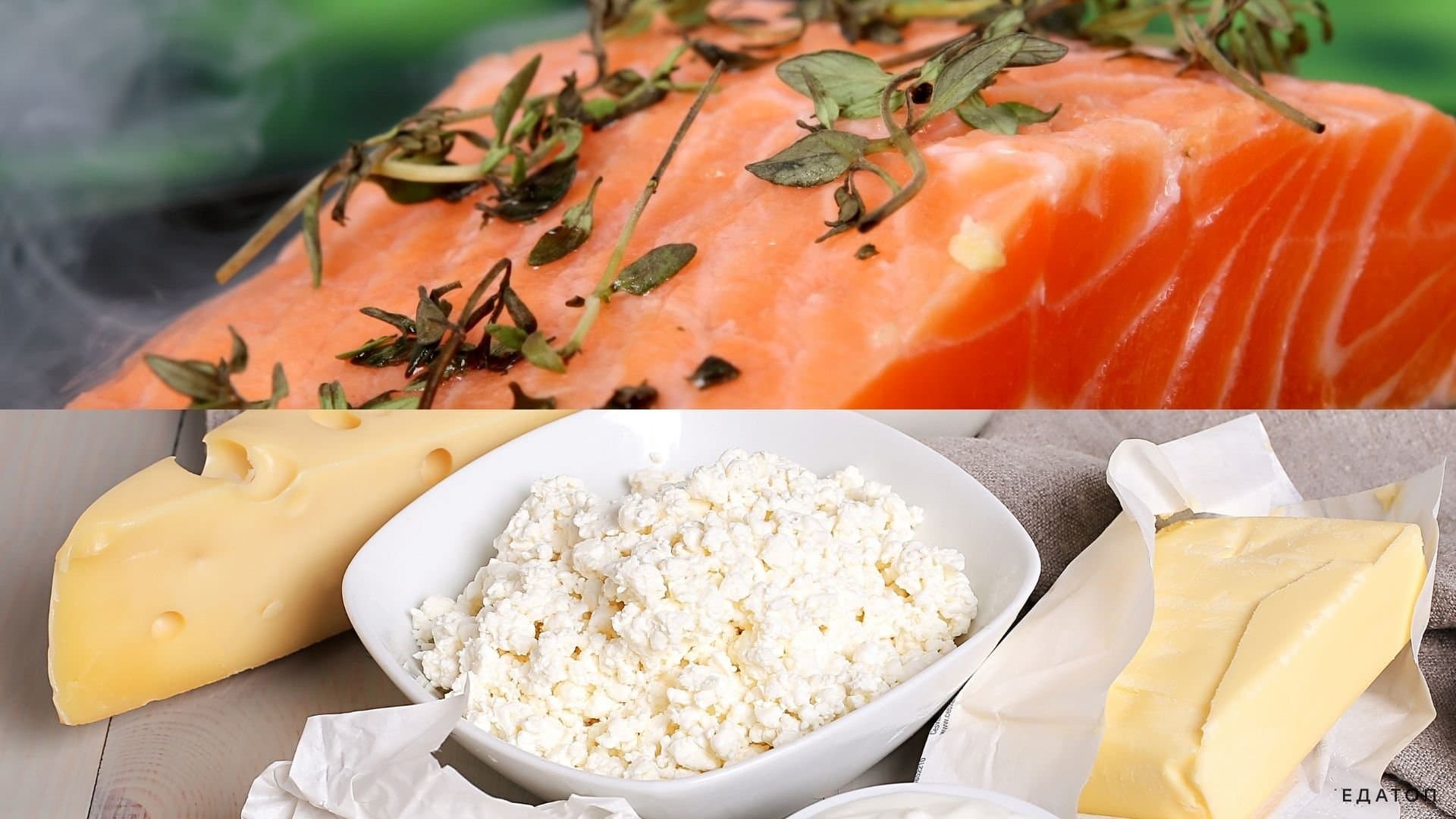 Рыба и молочные продукты в питании.