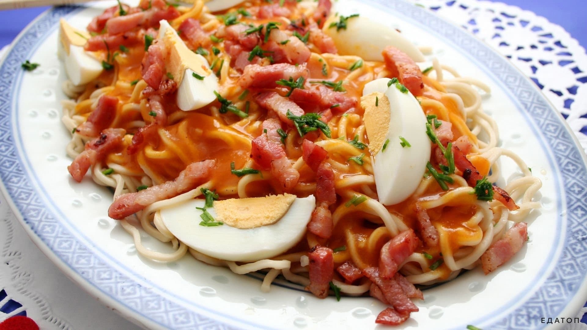 Pancit Palabok - яркое филиппинское блюдо.