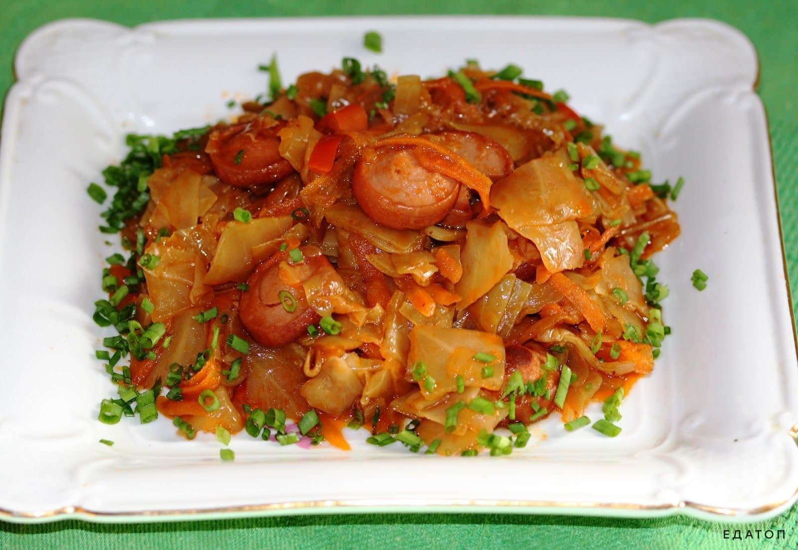 Сочная солянка из капусты.
