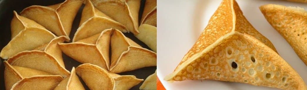Блинчики самса со сладкой начинкой.