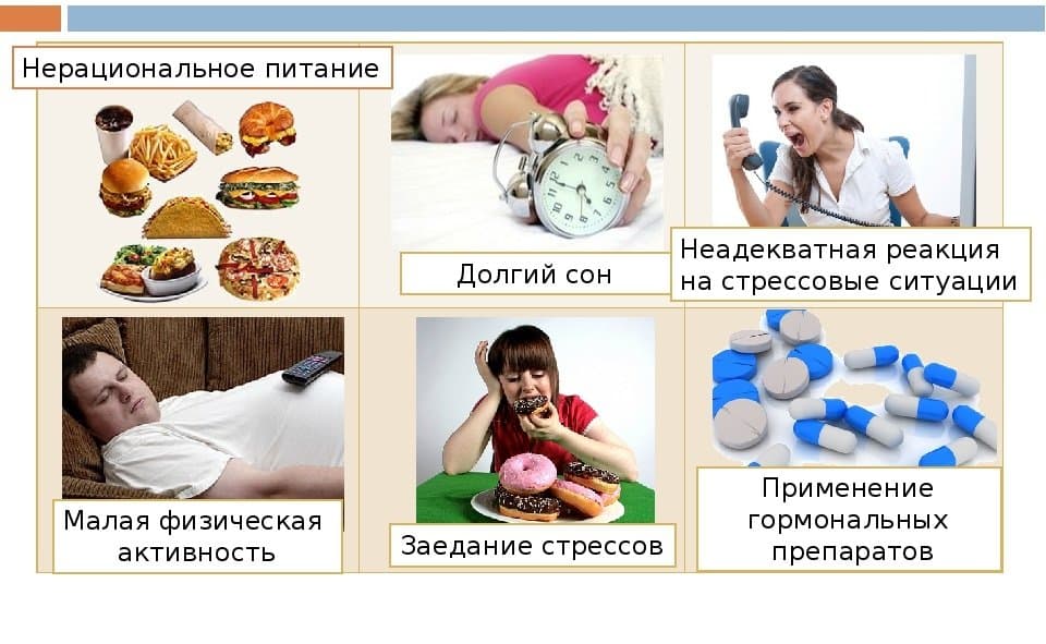 Факторы риска развития ожирения.