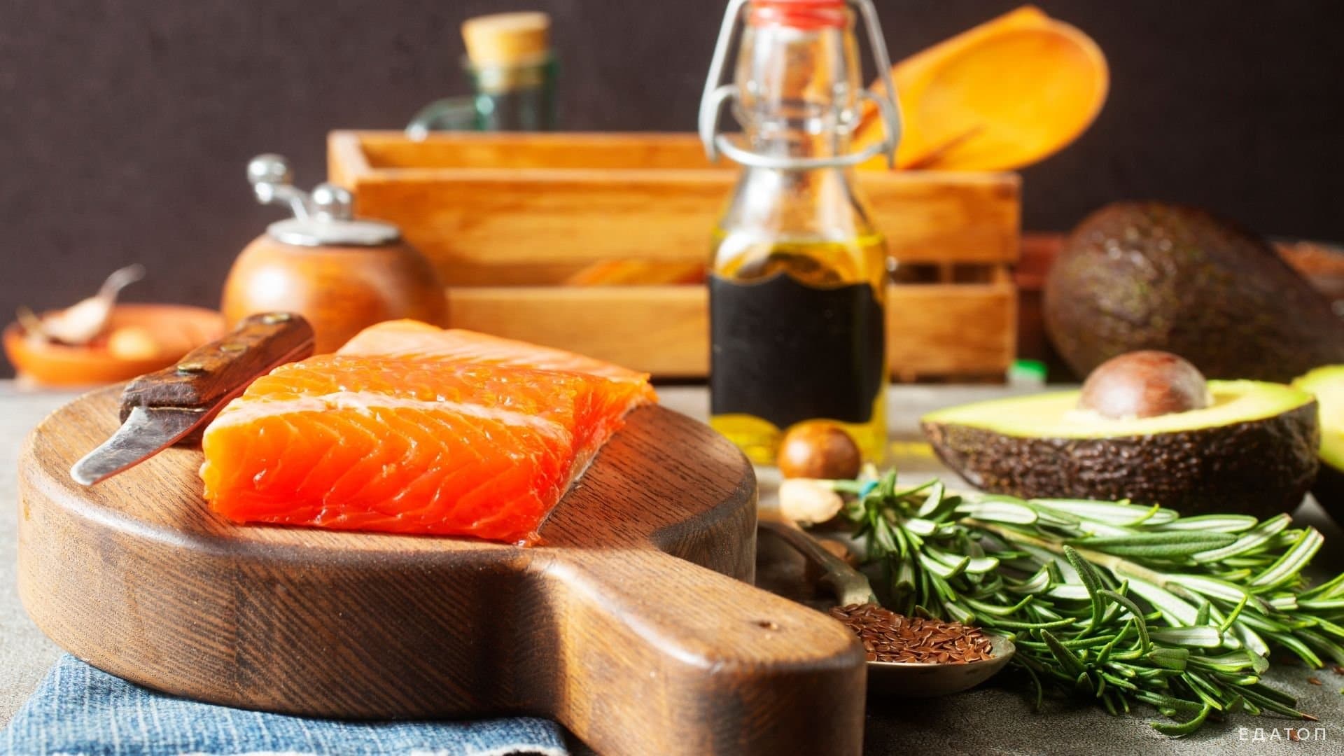Омега-кислоты в продуктах.