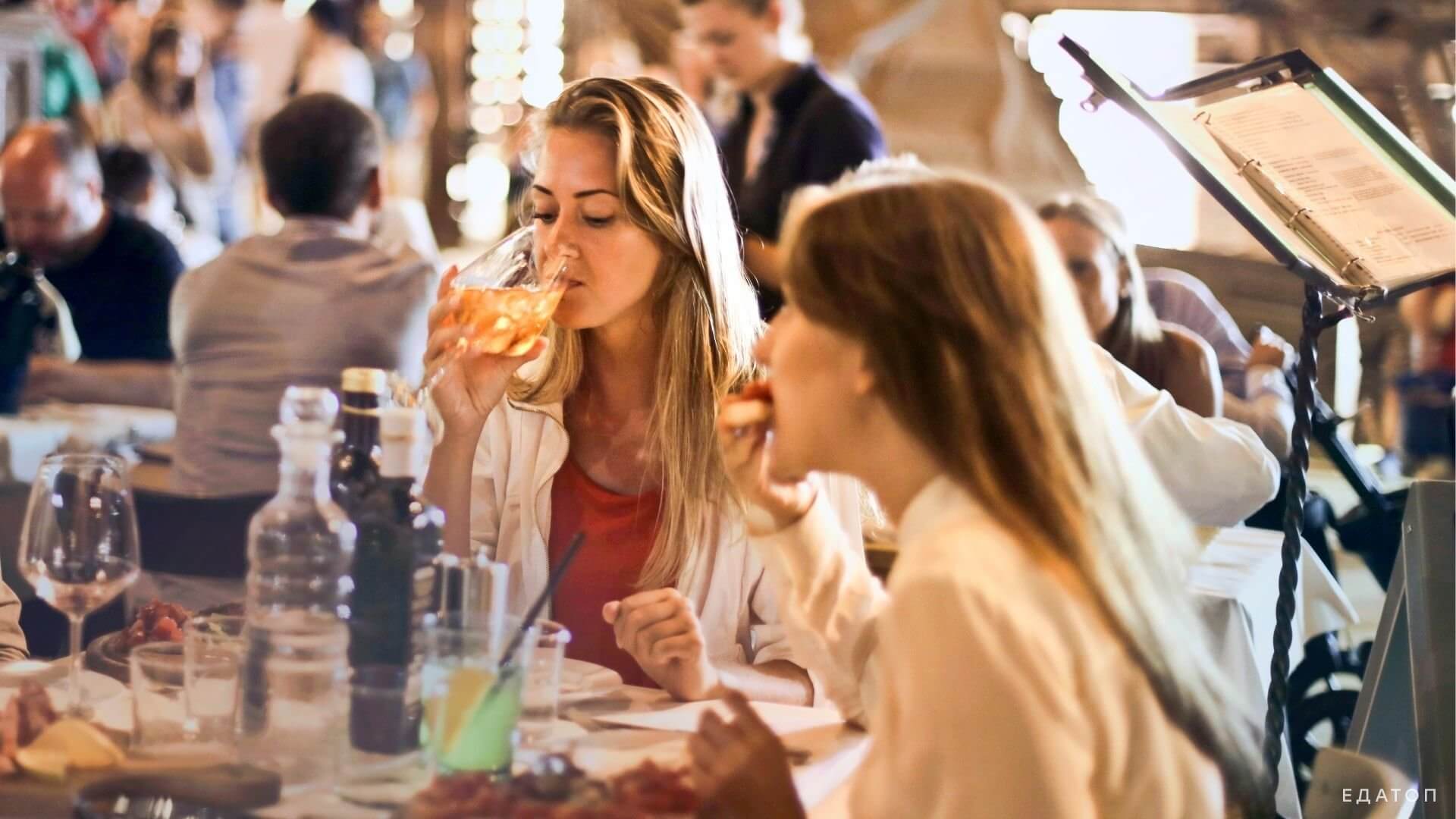 Рестораны различаются по многим категориям.