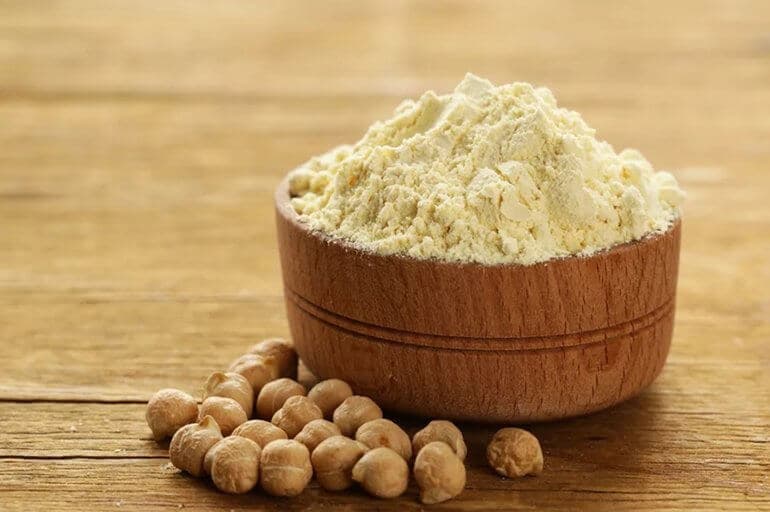 Нутовая мука насыщенна жирными кислотами.