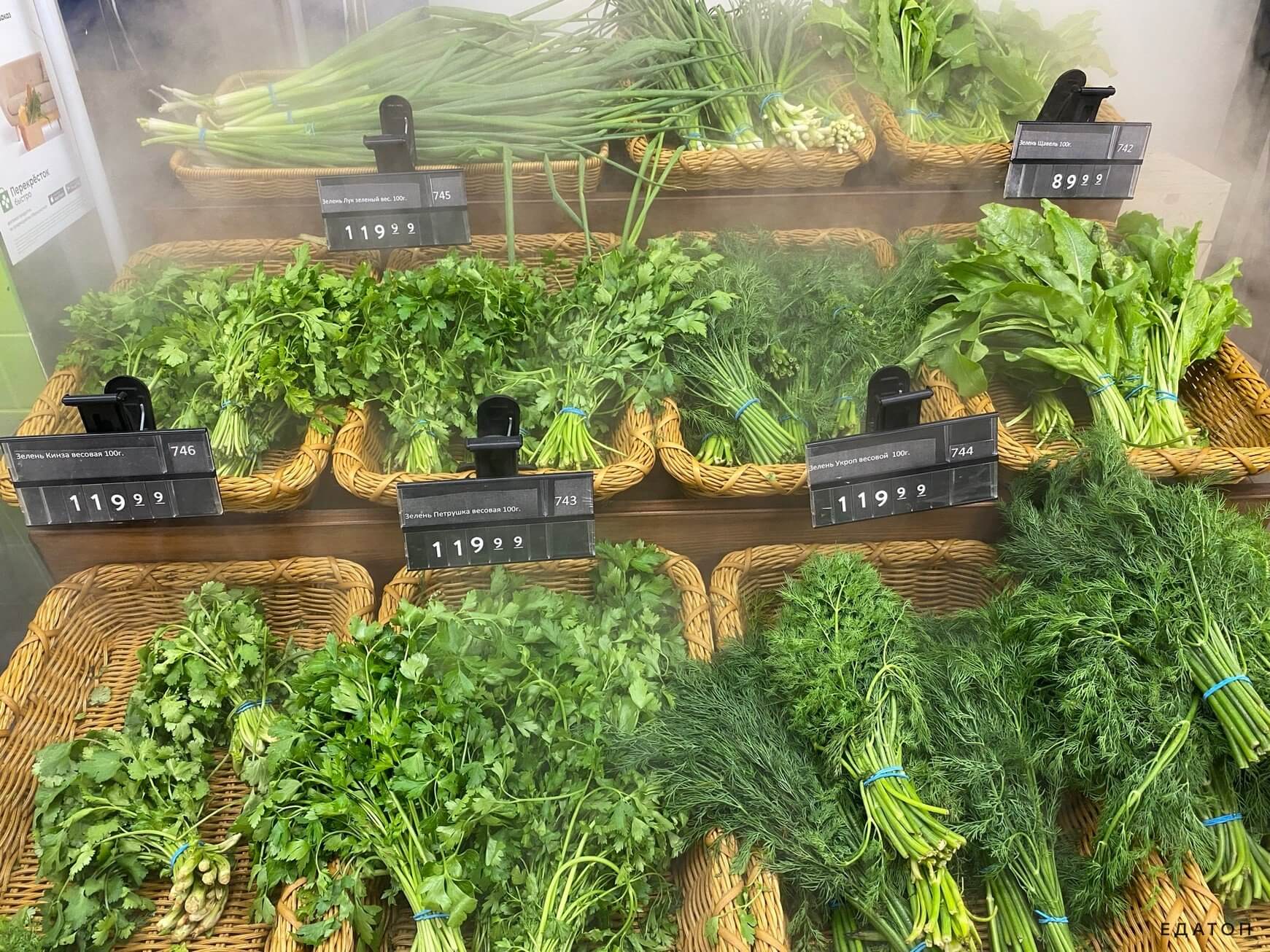Зелень придает блюдам насыщенный вкус.