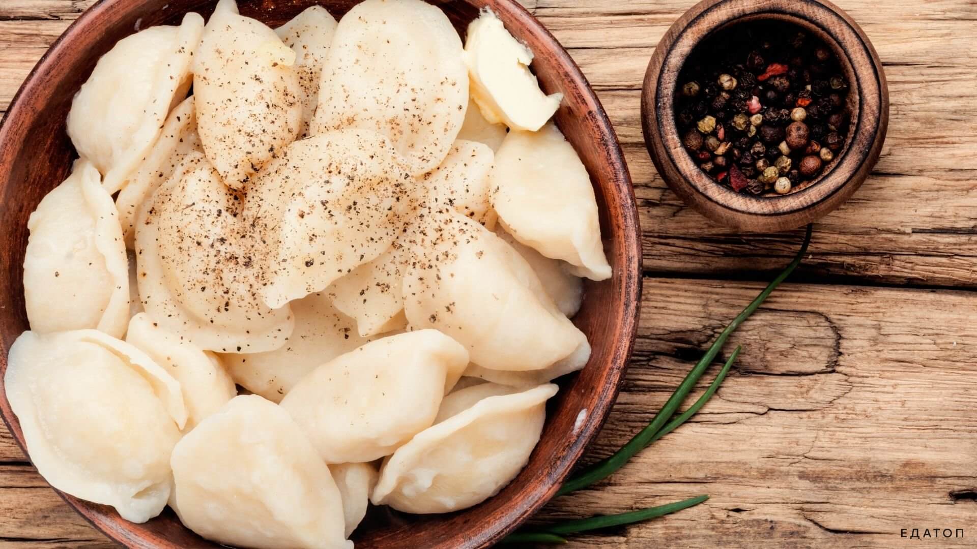 Вареники с картофелем во время поста.