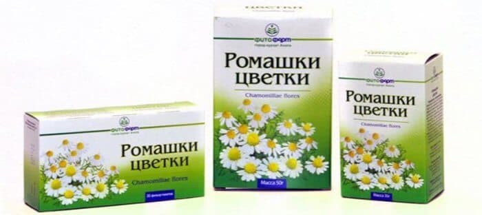 В аптеках продаются различные ромашковые сборы.